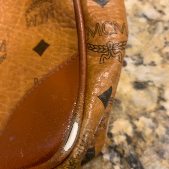 ‼️ SALE ‼️ MCM Vintage Visetos Leather Monogram Laptop Briefcase Tote Bag - Picture 7 of 11